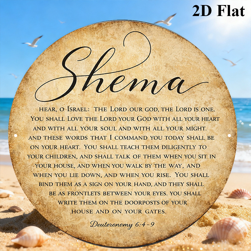 Home Decor - CIFBUY Vintage Judaica Scripture Aluminum Wall