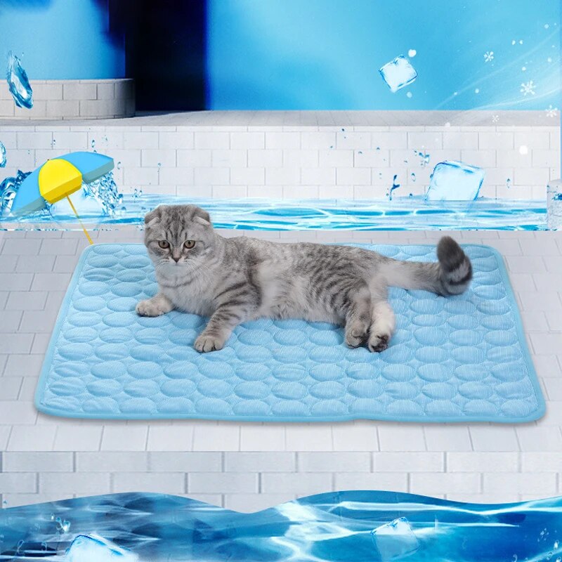 Cooling Blanket Hot Sleepers - Pet Ice Mats Summer Cat Dog