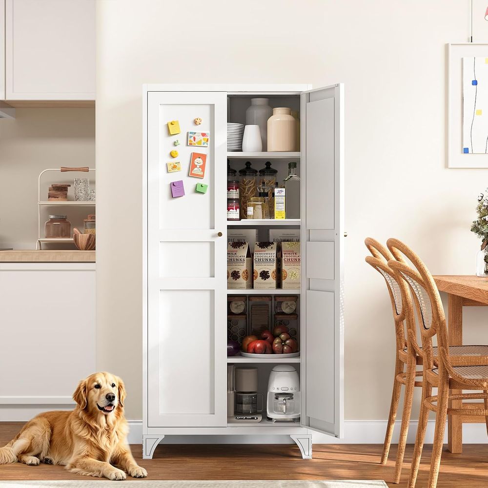 Kitchen - Metal Storage Cabinet with 2 Doors