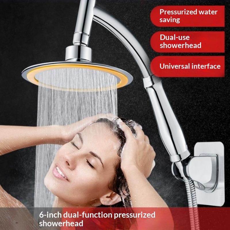 High Pressure Shower Head Handheld - 6 Inch High Pressure 360 Degree