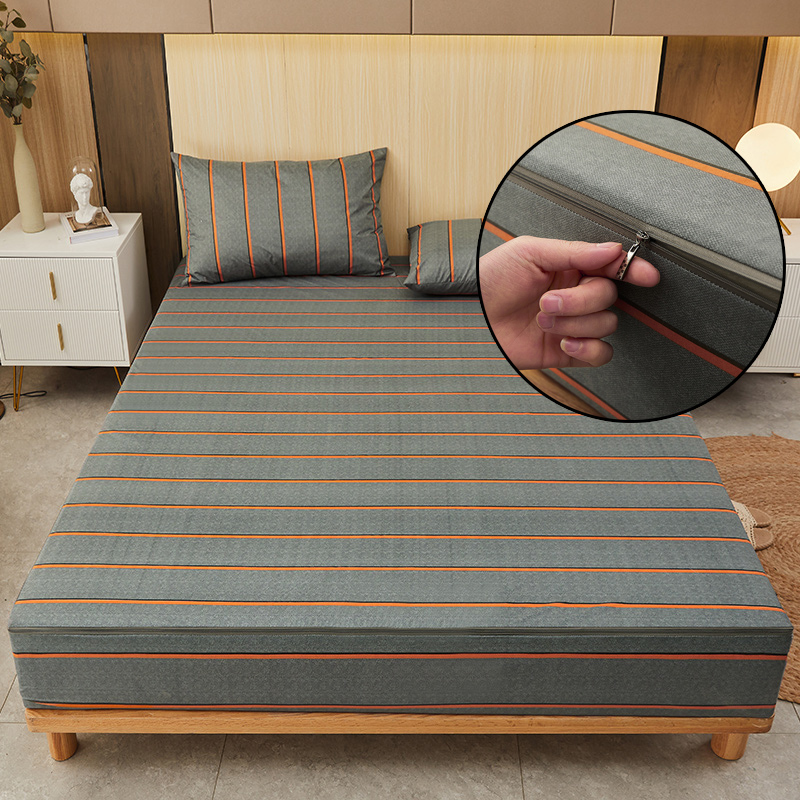 Waterproof Mattress Protector Breathable - Printed Waterproof Mattress Cover with Zipper