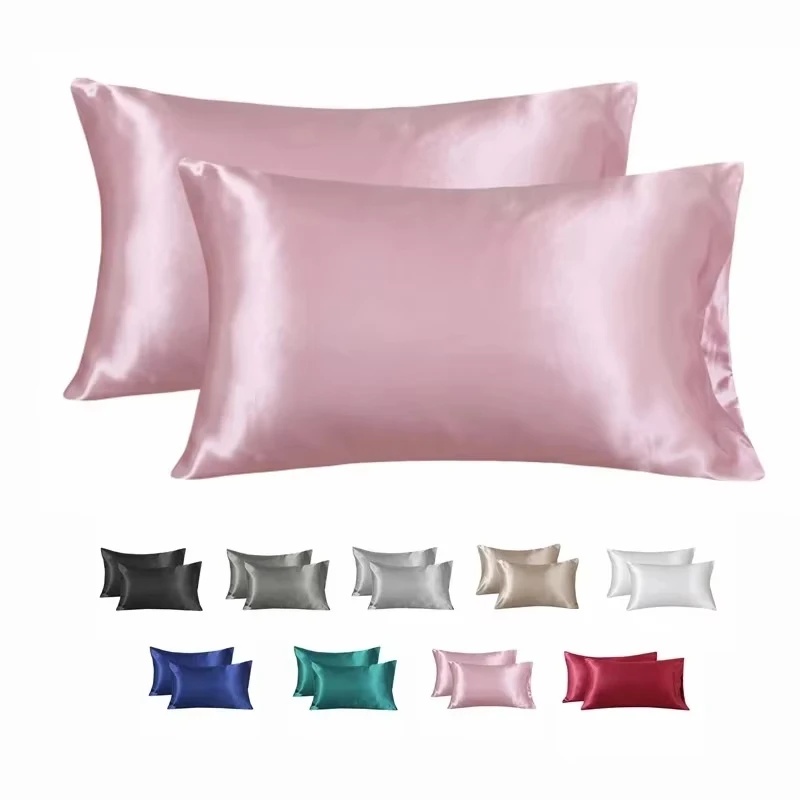 Satin Silk Pillowcase Hair Skin - 100% Silk Pillowcase Pillow Cover Silky