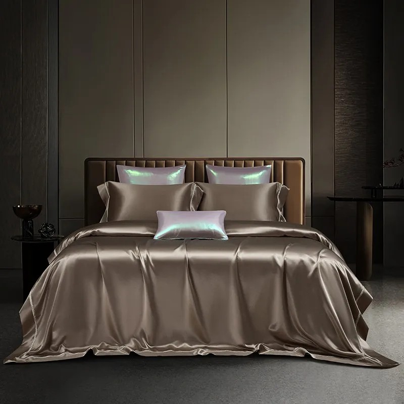 Mulberry Silk Premium 4Pcs Duv - Duvet Cover Sets With Zipper ulasan dan harga