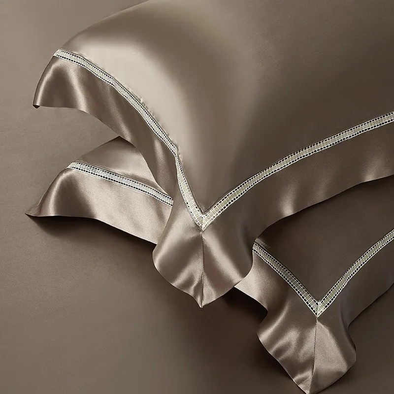 Mulberry Silk Premium 4Pcs Duv - Duvet Cover Sets With Zipper ulasan dan harga
