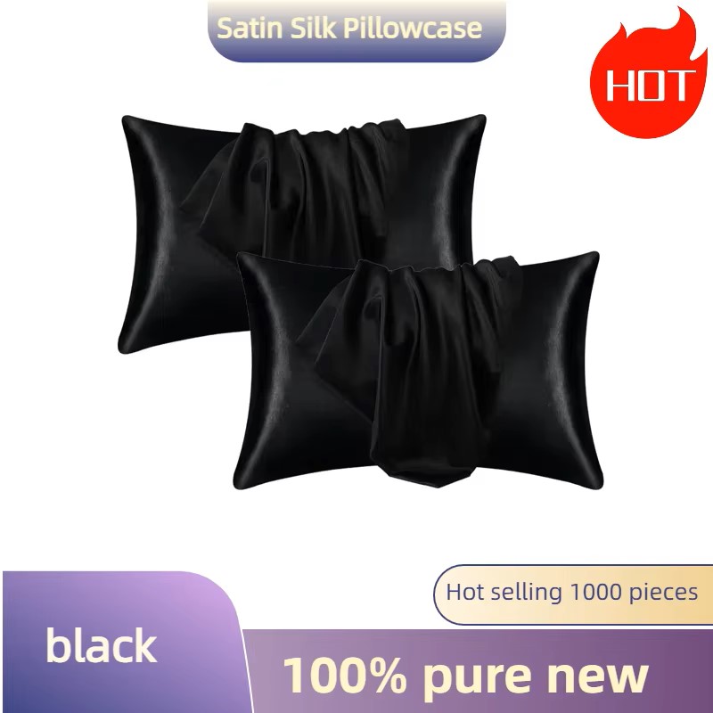 1/2pcs Satin Silk Pillowcase f - Satin Silk Pillowcase Hair Skin ulasan dan harga