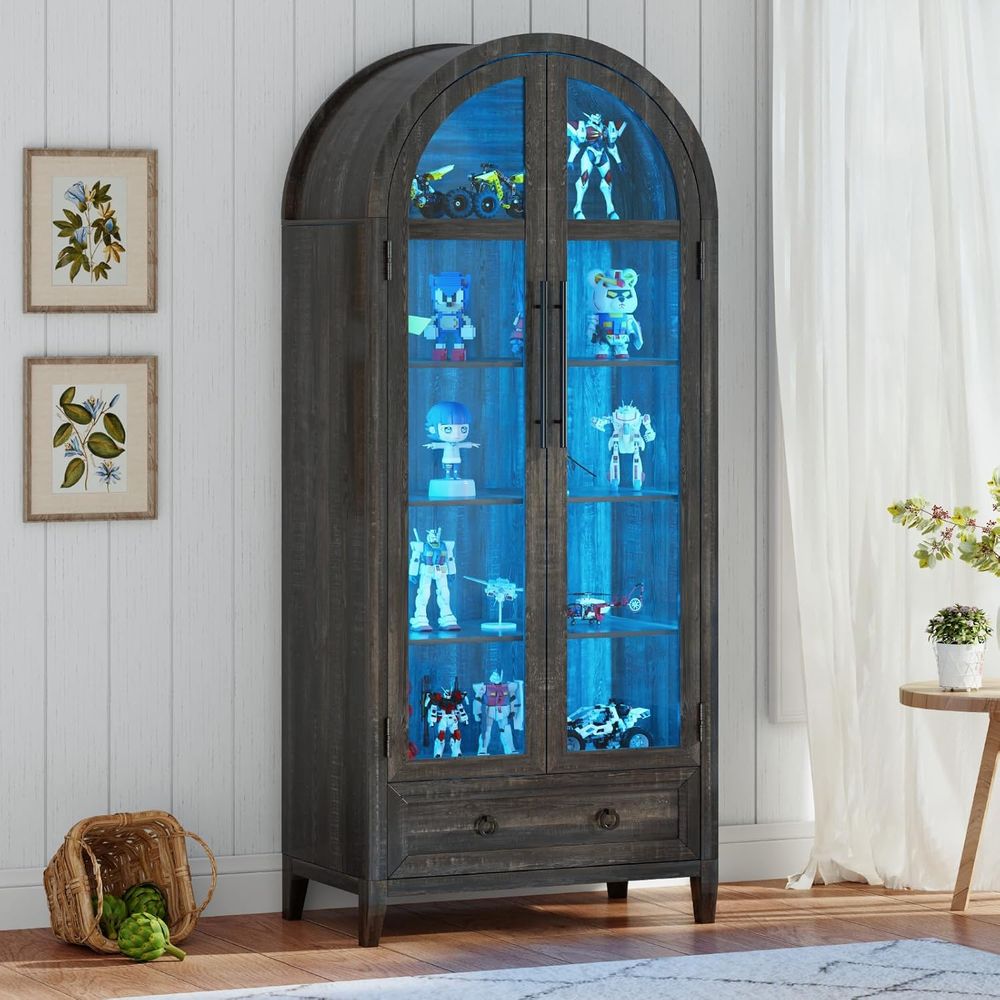 73 Arched Glass Display Cabine - Lighting ulasan dan harga