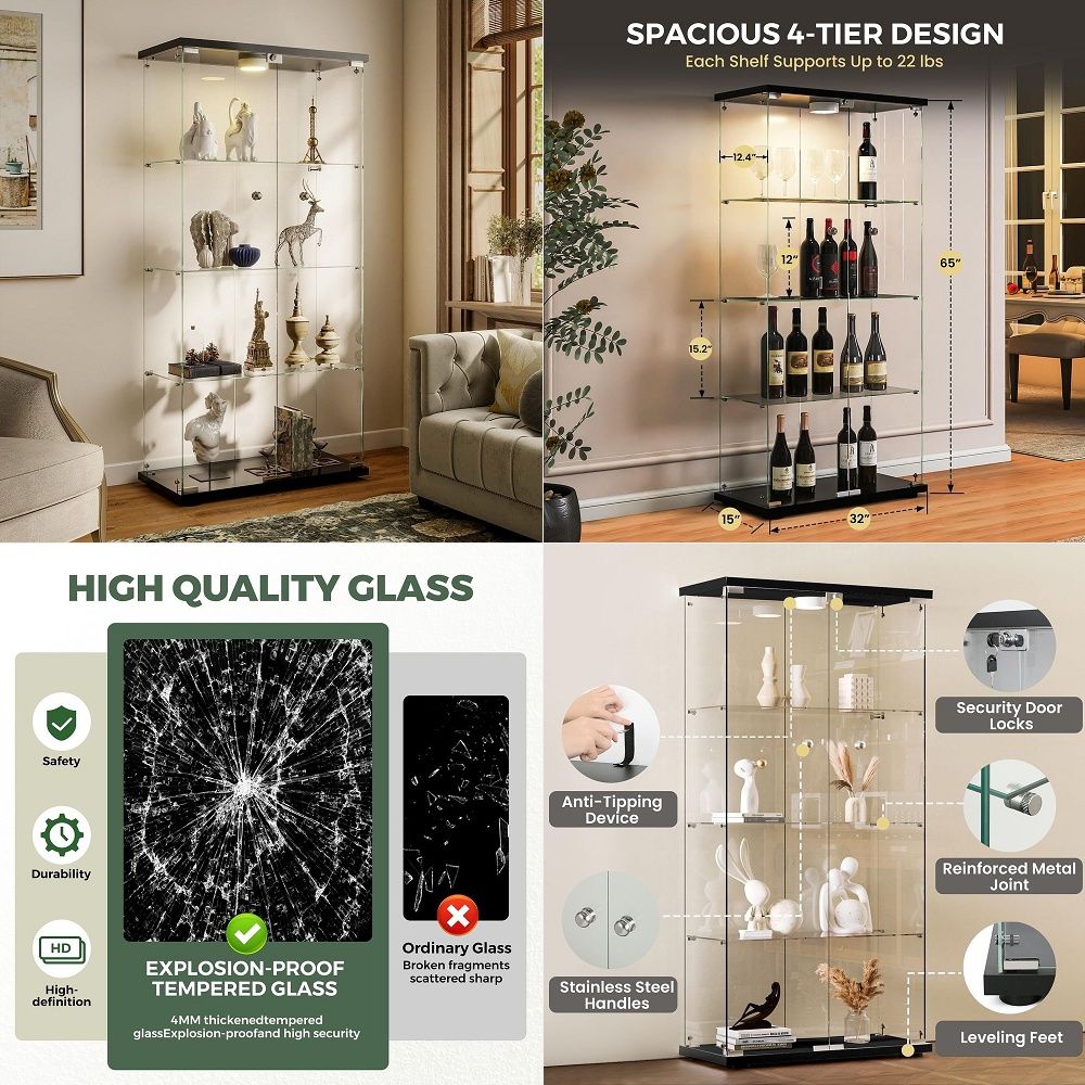 Display Cabinet with LED Light - Lighting ulasan dan harga