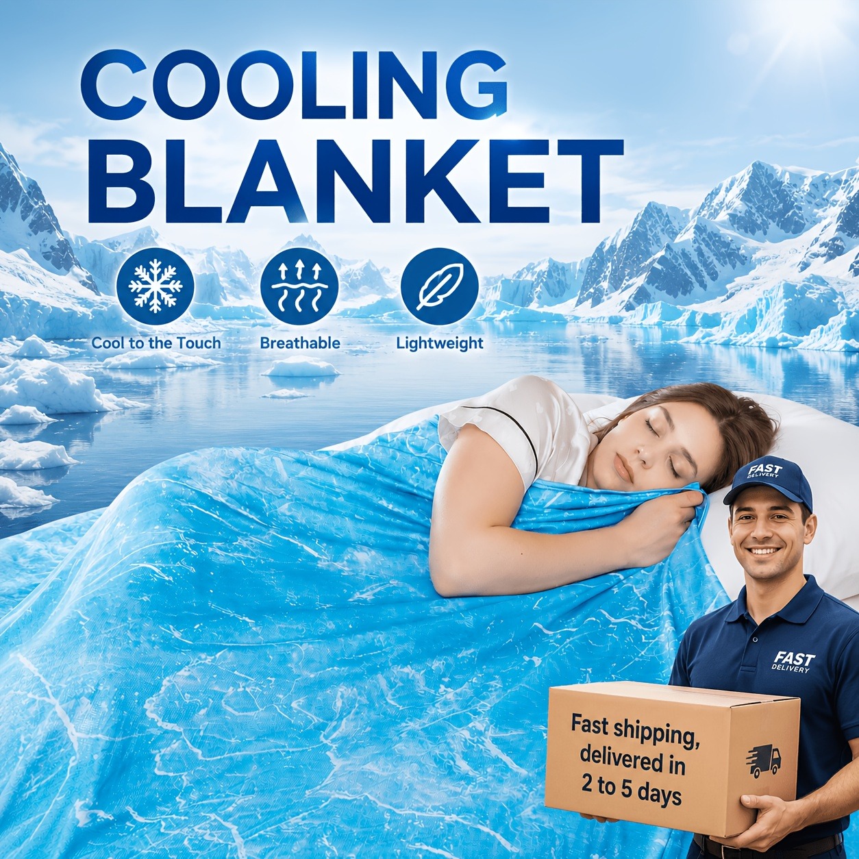 Cooling Blanket Suitable for H - Cooling Blanket Hot Sleepers ulasan dan harga