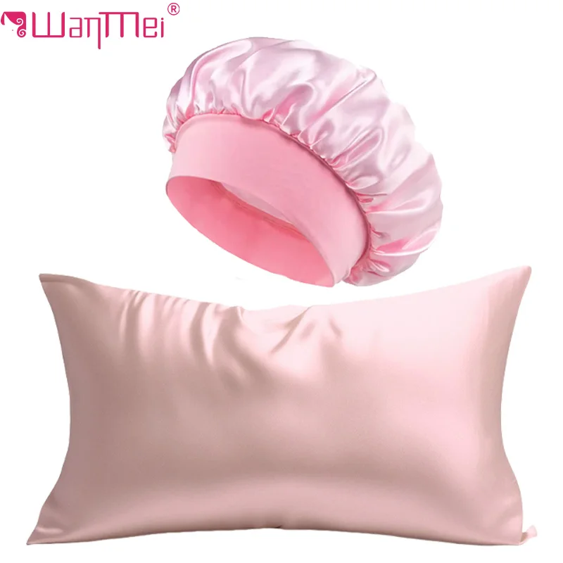 2PCs Silk Pillowcase & Satin B - Satin Silk Pillowcase Hair Skin ulasan dan harga