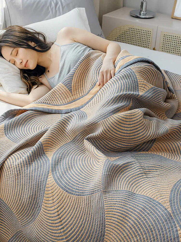 Double Bed Quilt Summer Cotton - Muslin Cotton Bedspread ulasan dan harga