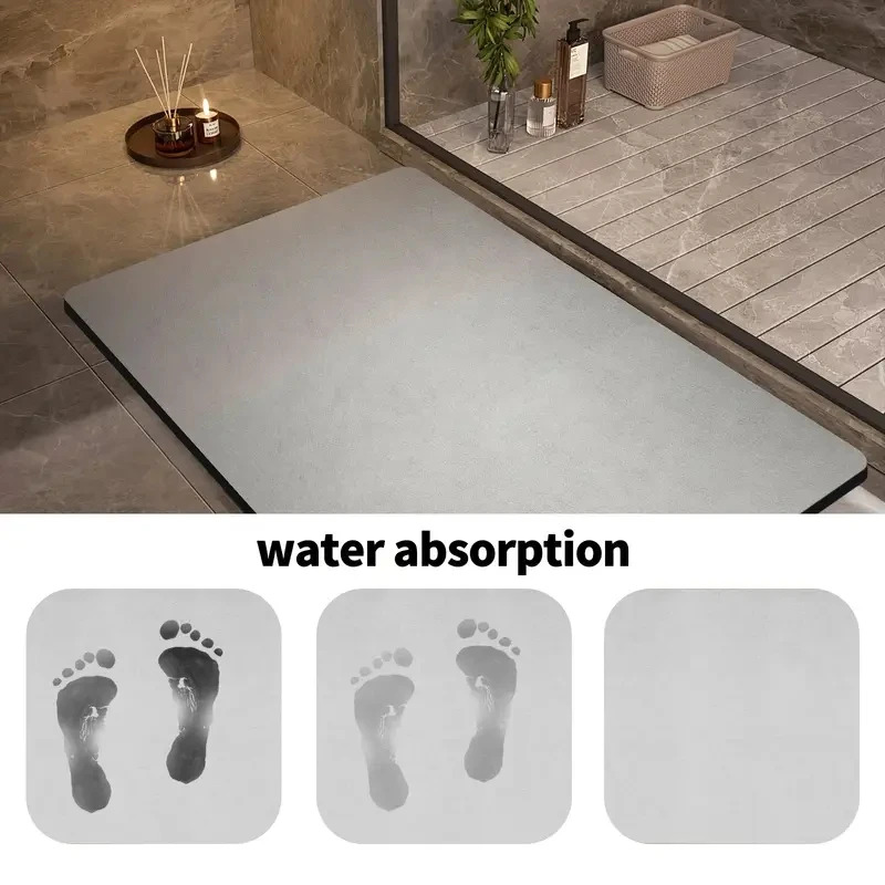 VIKAMA Diatomite Bath Mat Soli - Quick Dry Diatomite Bath Mat ulasan dan harga