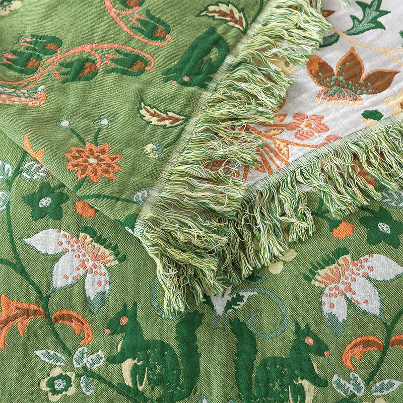 Pure Cotton Blanket Muslin Wov - Muslin Cotton Bedspread ulasan dan harga