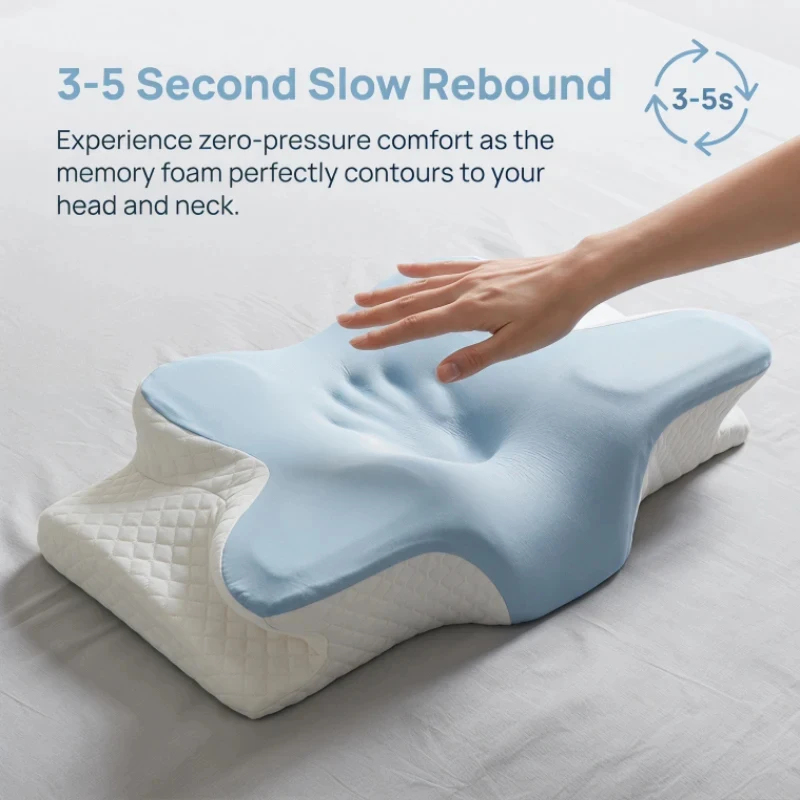 Breathable Cooling Memory Foam - Memory Foam Orthopedic Pillow Neck Pain ulasan dan harga