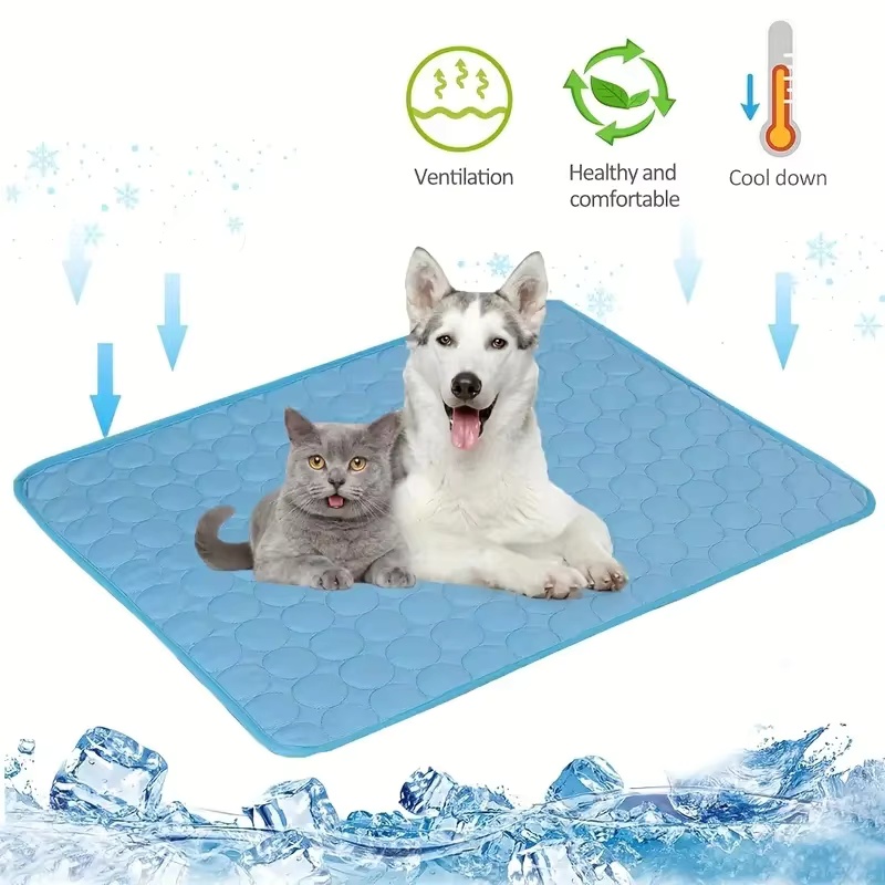 Pet Ice Mat Summer Cooling Mat - Cooling Blanket Hot Sleepers ulasan dan harga