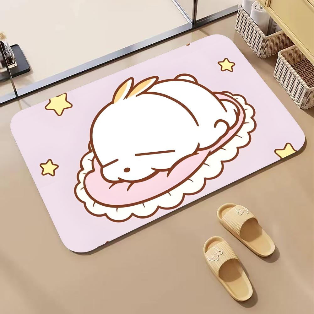 Cartoon-M-MashiMaro Floor Mat  - Quick Dry Diatomite Bath Mat ulasan dan harga