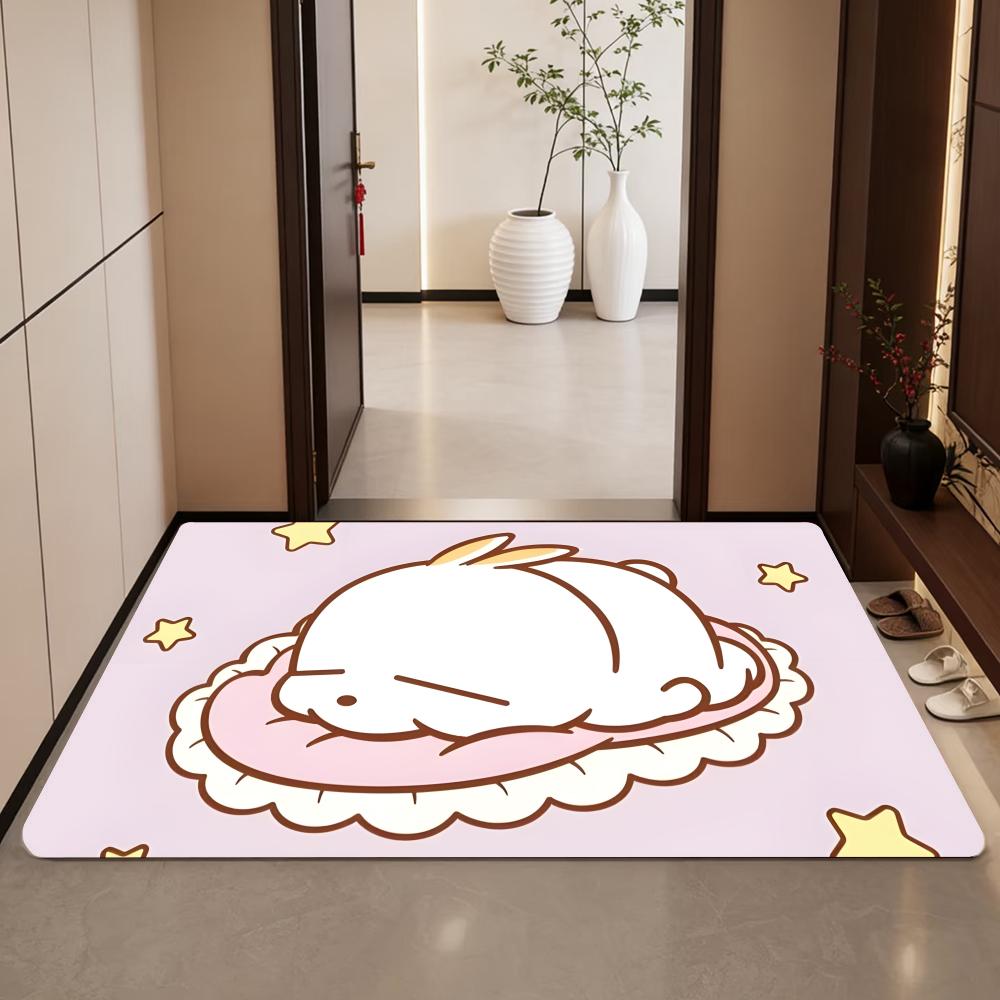 Cartoon-M-MashiMaro Floor Mat  - Quick Dry Diatomite Bath Mat ulasan dan harga