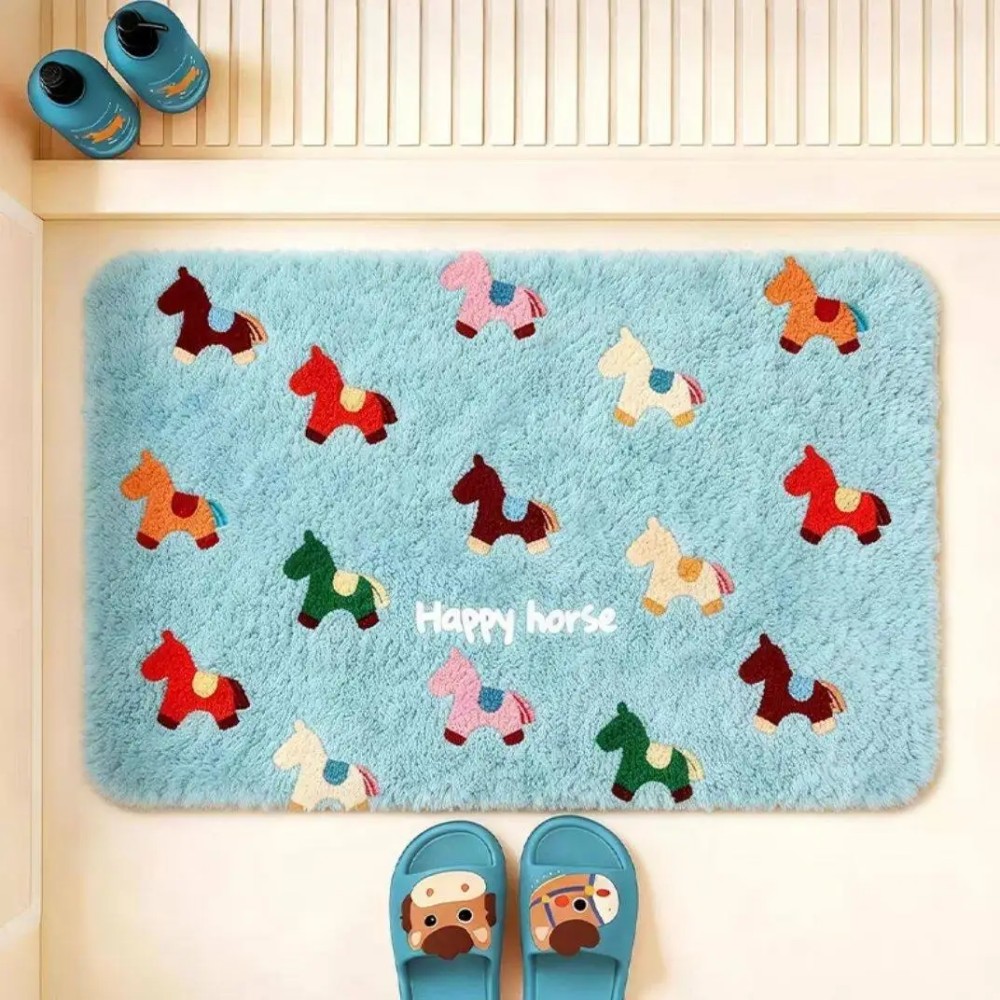 VIKAMA Non-slip Horse Zodiac W - Quick Dry Diatomite Bath Mat ulasan dan harga