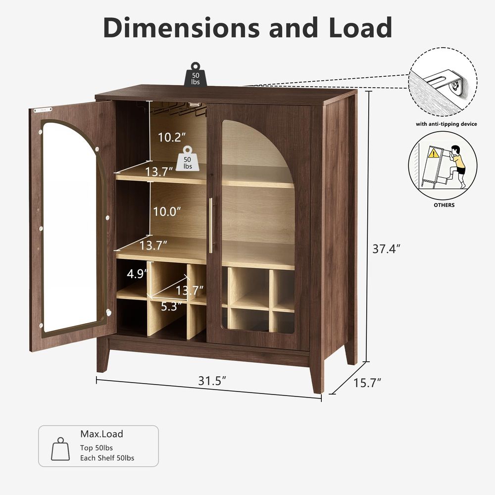 Tall Storage Cabinet Fluted Pa - Storage & Organization ulasan dan harga