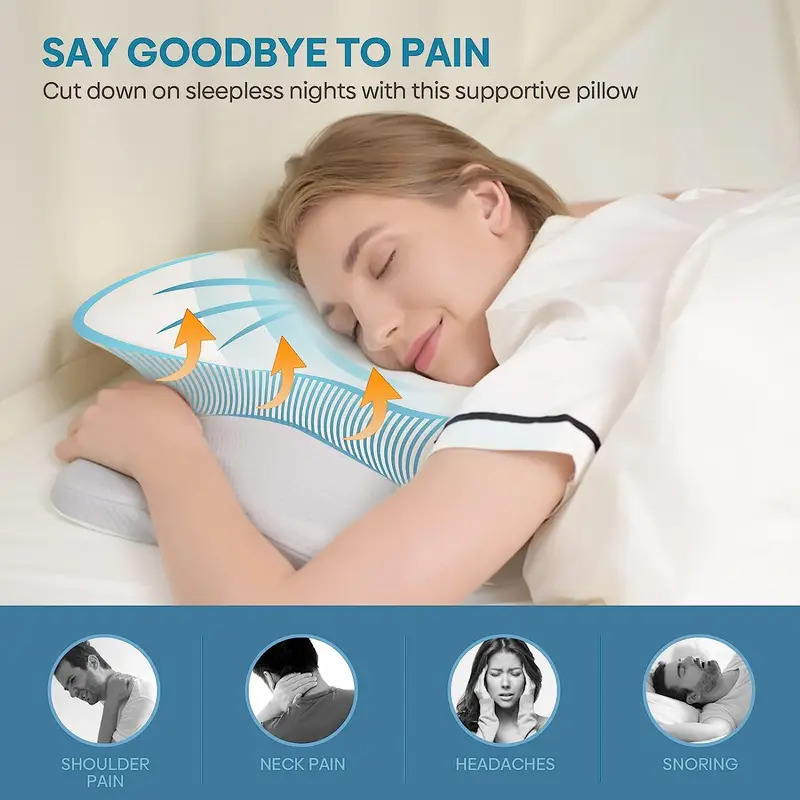 Odorless Orthopedic Pillow For - Memory Foam Orthopedic Pillow Neck Pain ulasan dan harga
