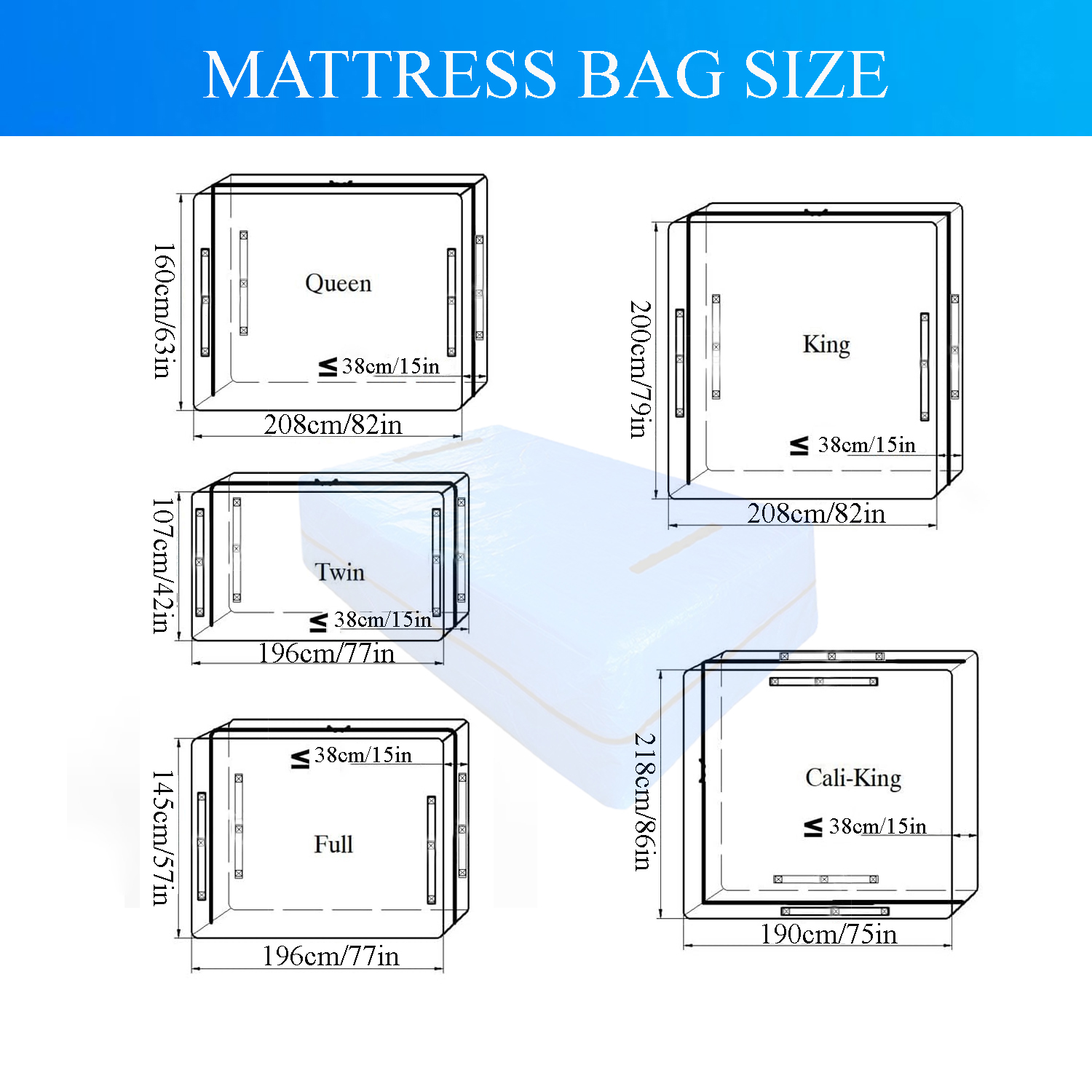 Mattress Bag for Moving and St - Waterproof Mattress Protector Breathable ulasan dan harga