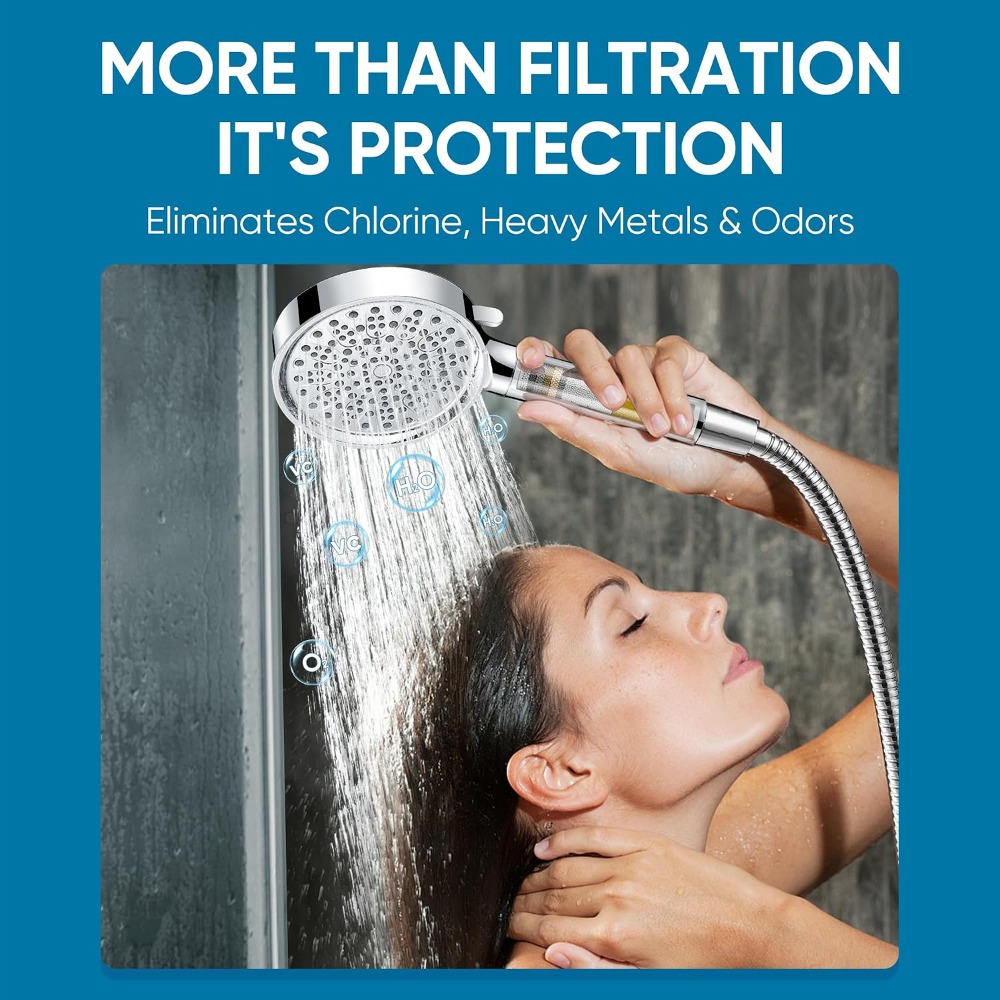 Filtered Shower Head with Hand - High Pressure Shower Head Handheld ulasan dan harga
