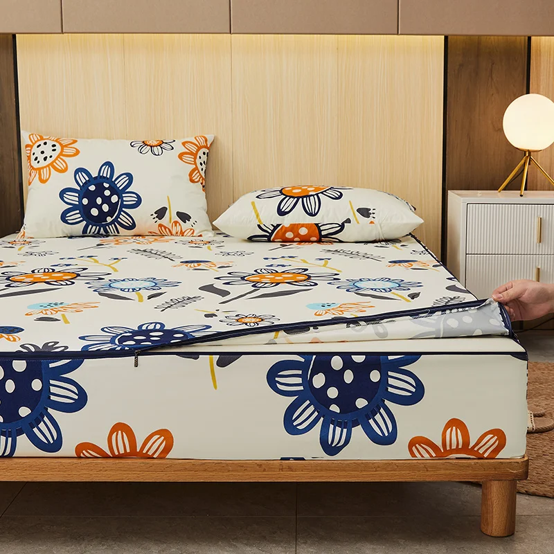 Six-Sided With Zipper Mattress - Waterproof Mattress Protector Breathable ulasan dan harga