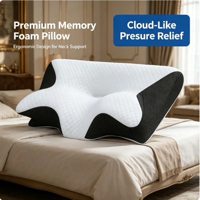 Memory Foam Cervical Pillow fo - Memory Foam Orthopedic Pillow Neck Pain ulasan dan harga