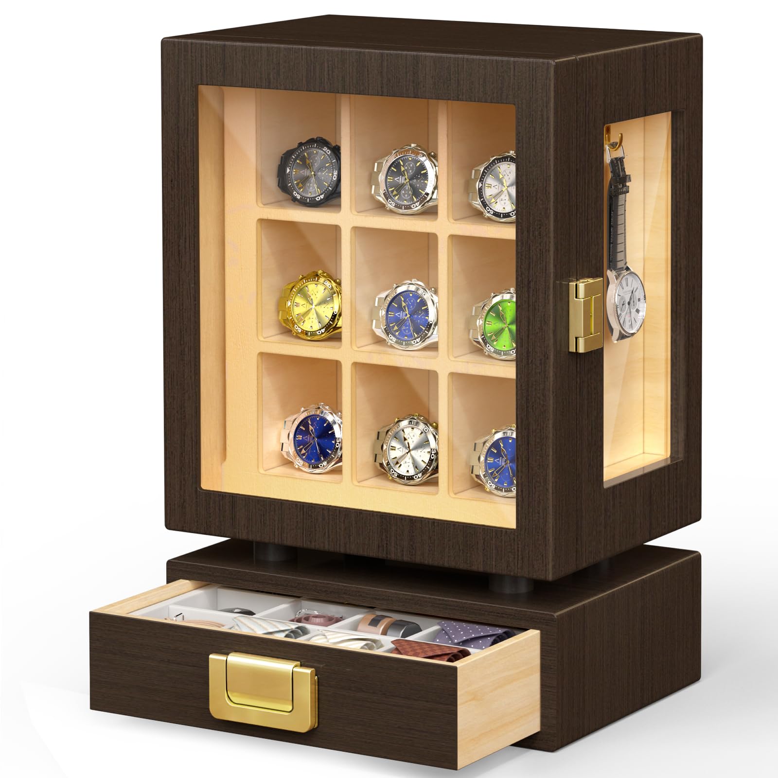 Custom Rectangle Wooden Watch  - Storage & Organization ulasan dan harga