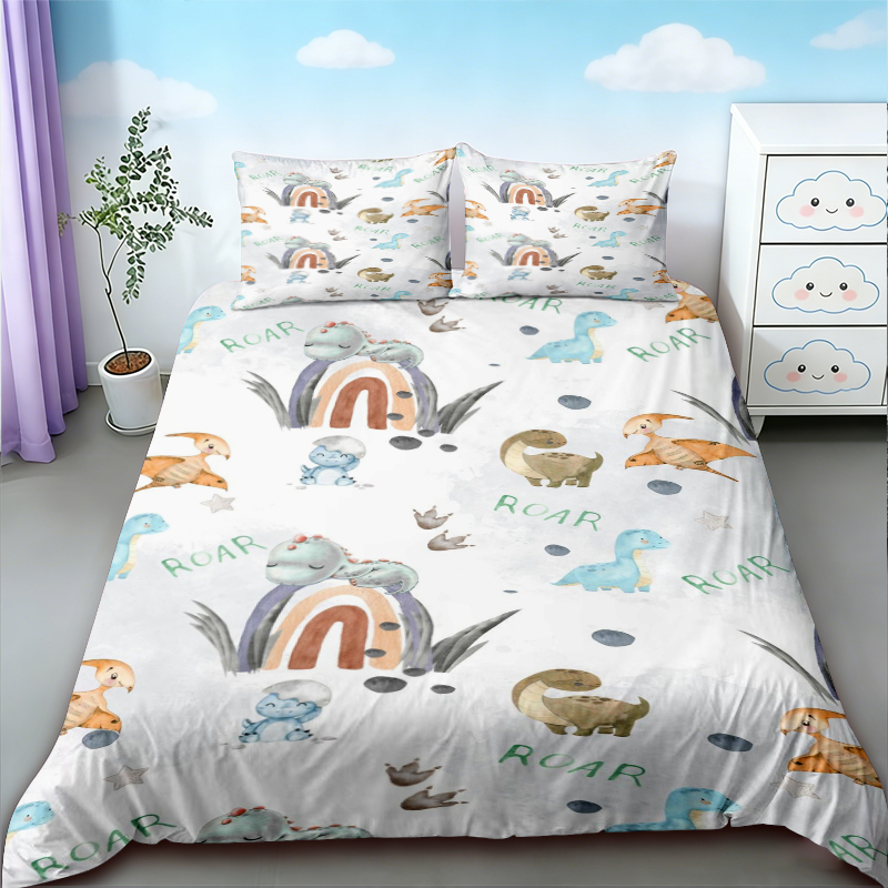 Duvet Cover Cute Dinosaur King - Bedding ulasan dan harga