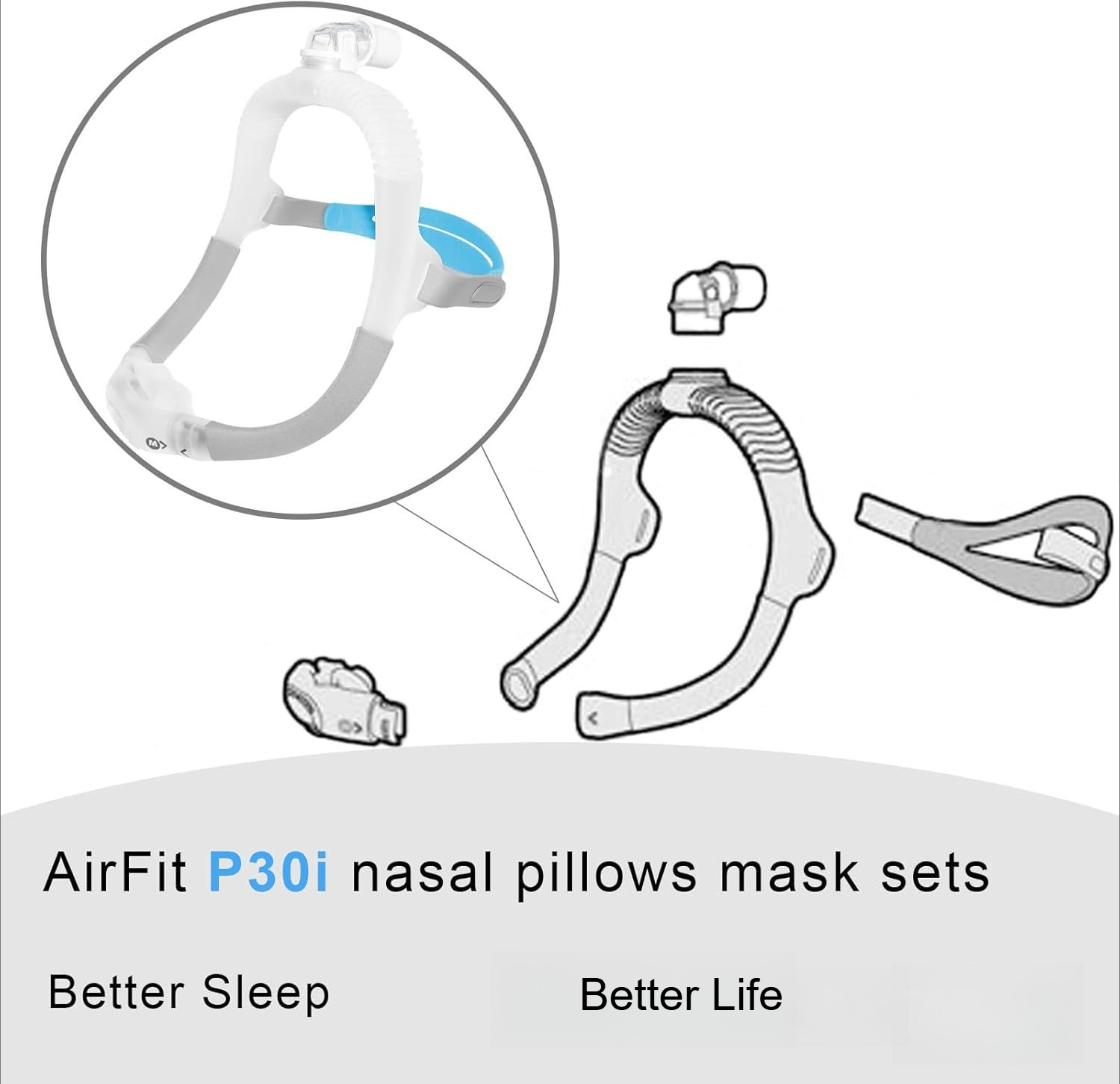 CPAP Nasal Pillow Mask FitAirF - Anti Snore Contour Pillow ulasan dan harga