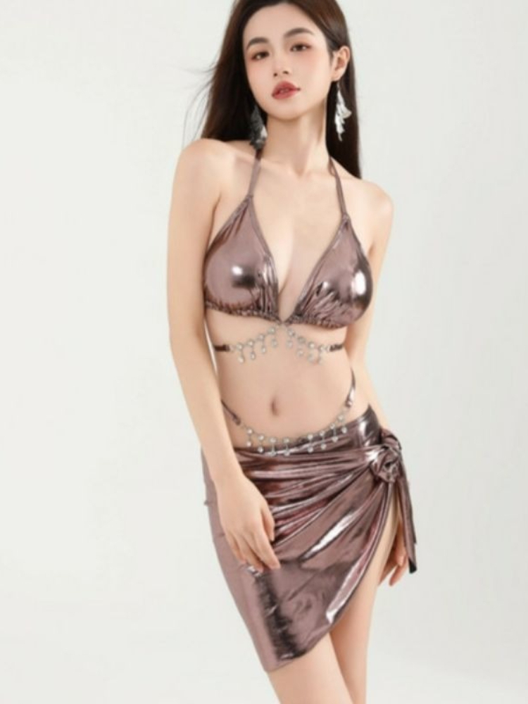 Women Sexy Tie Bikini Set Y2k  - Bath ulasan dan harga