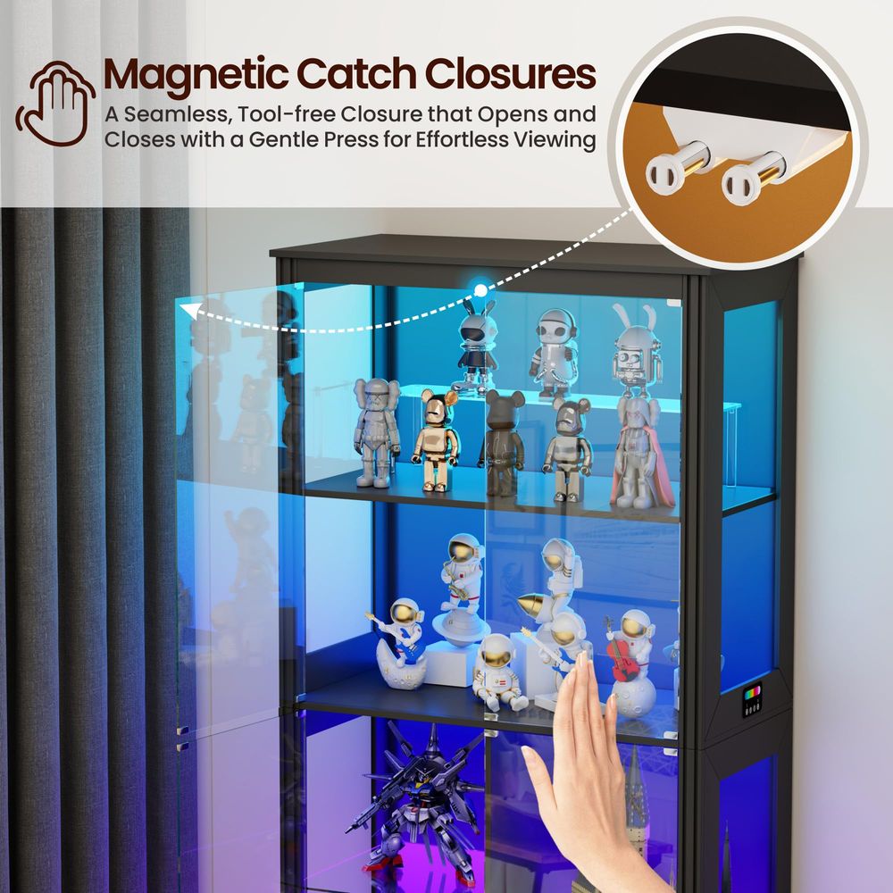 Lighted Corner Display Curio C - Storage & Organization ulasan dan harga