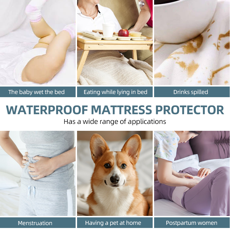 Queen Waterproof Mattress Prot - Waterproof Mattress Protector Breathable ulasan dan harga
