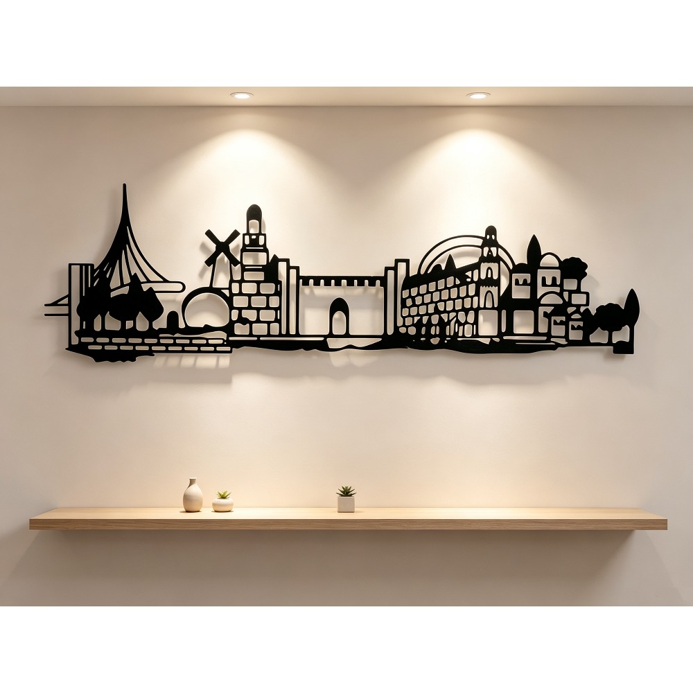 CIFBUY Metal Wall Art Jerusale - Home Decor ulasan dan harga