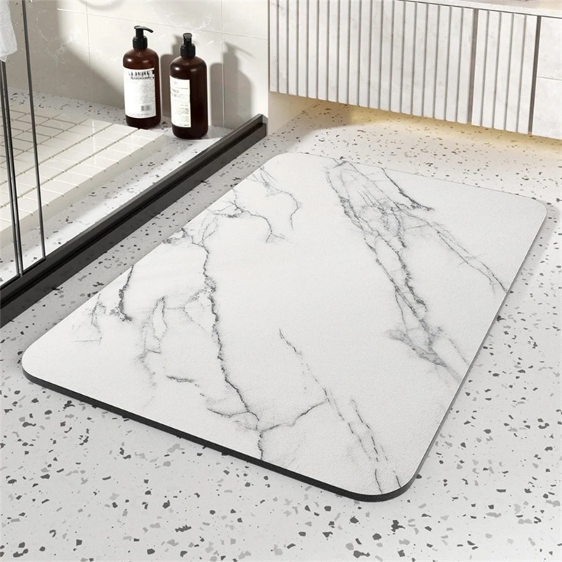 1pc Bathroom Rugs Washable Bat - Quick Dry Diatomite Bath Mat ulasan dan harga