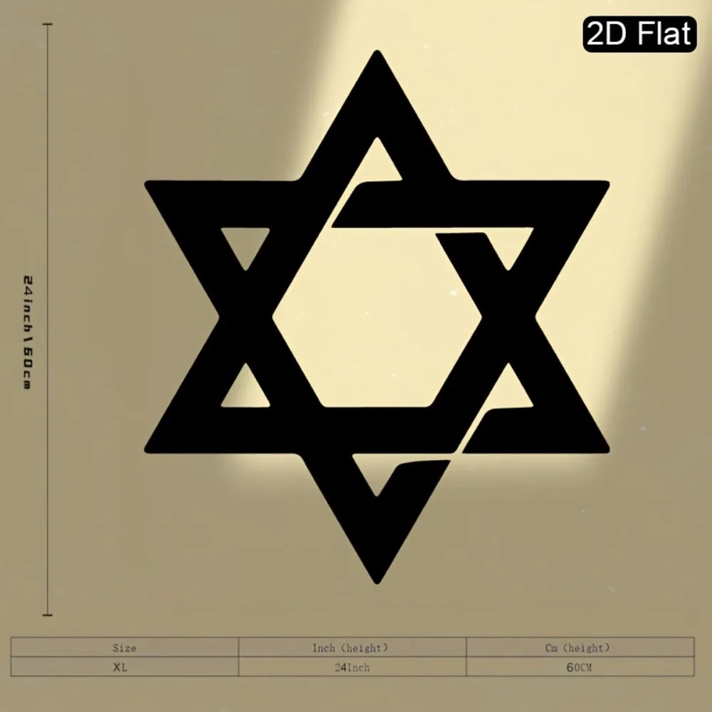 CIFBUY Iron Wall Art Star of D - Home Decor ulasan dan harga