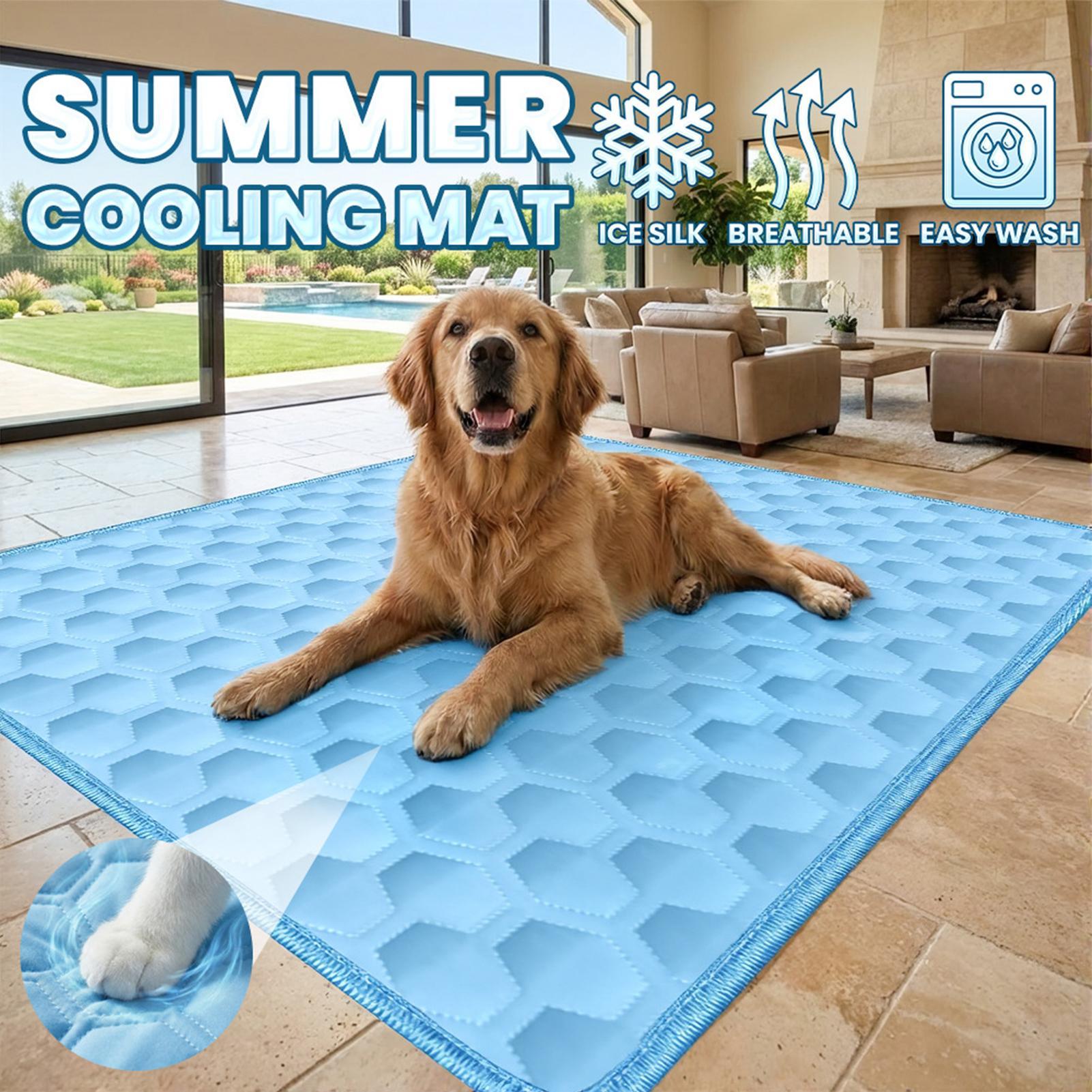pet cooling mat Non-Slip Washa - Cooling Blanket Hot Sleepers ulasan dan harga
