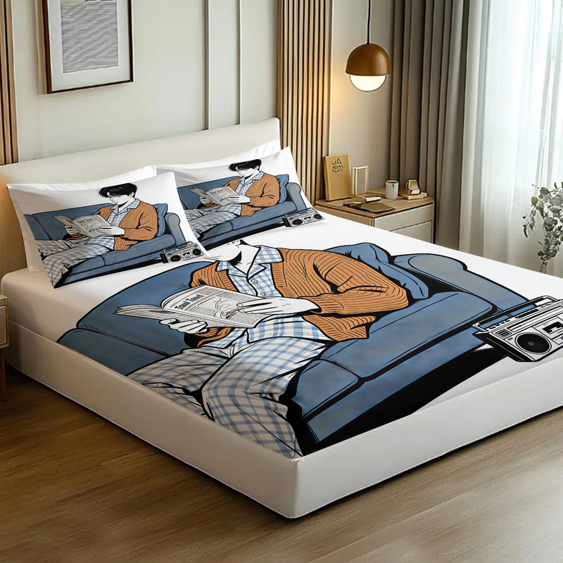 Soft Travel Prep Fitted Sheet  - Fitted Bed Sheets Deep Pocket ulasan dan harga