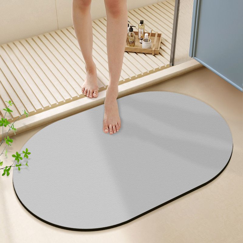 VIKAMA Irregular Oval Diatomit - Quick Dry Diatomite Bath Mat ulasan dan harga