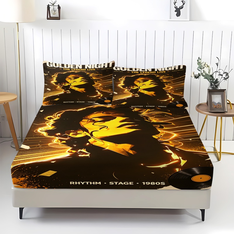 Pop Icon Michael Jackson Fitte - Fitted Bed Sheets Deep Pocket ulasan dan harga