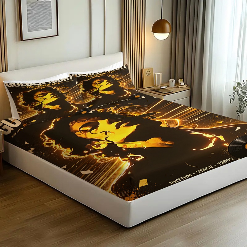Pop Icon Michael Jackson Fitte - Fitted Bed Sheets Deep Pocket ulasan dan harga