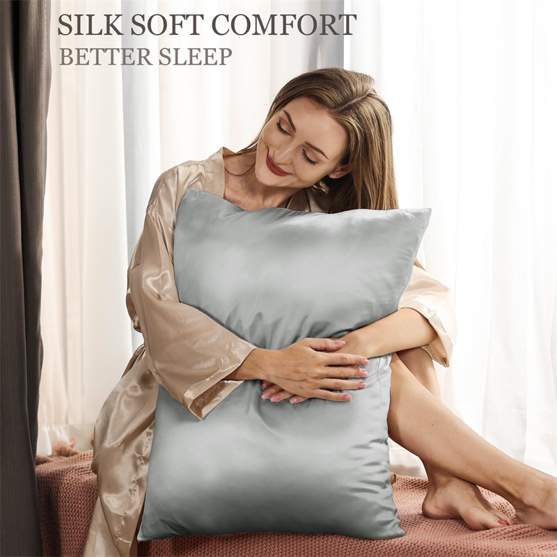 23 Momme 2pcs 100% Mluberry Si - Satin Silk Pillowcase Hair Skin ulasan dan harga