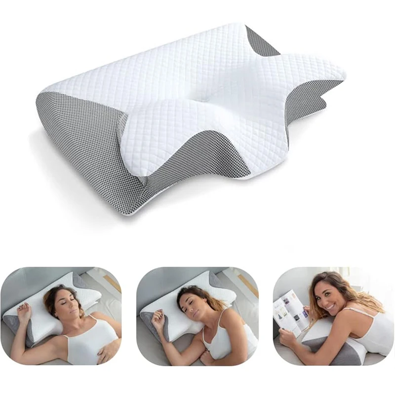 Orthopedic Contour Neck Pillow - Memory Foam Orthopedic Pillow Neck Pain ulasan dan harga