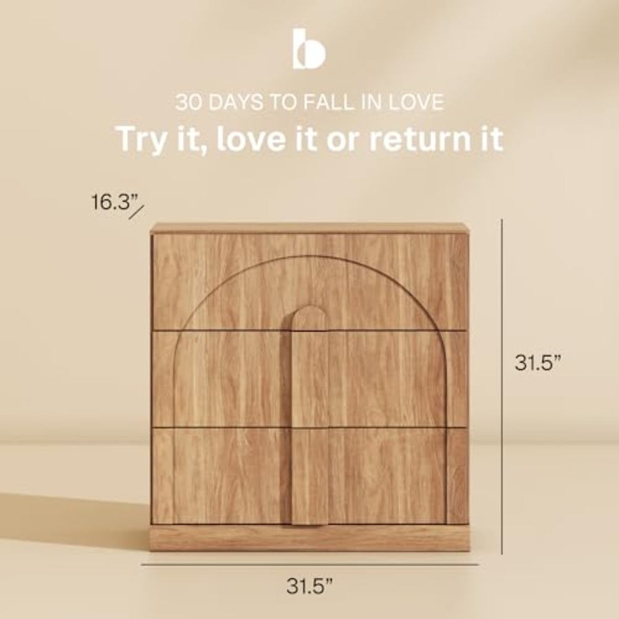Sideboard Cabinet with 3 Drawe - Kitchen ulasan dan harga