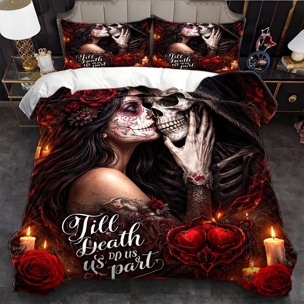 3Pc Skull Rose 