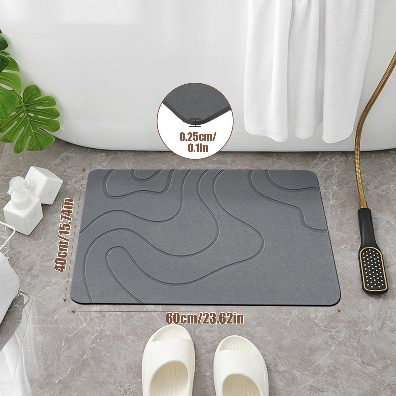 Quick Drying Stone Bath Mat, D - Quick Dry Diatomite Bath Mat ulasan dan harga