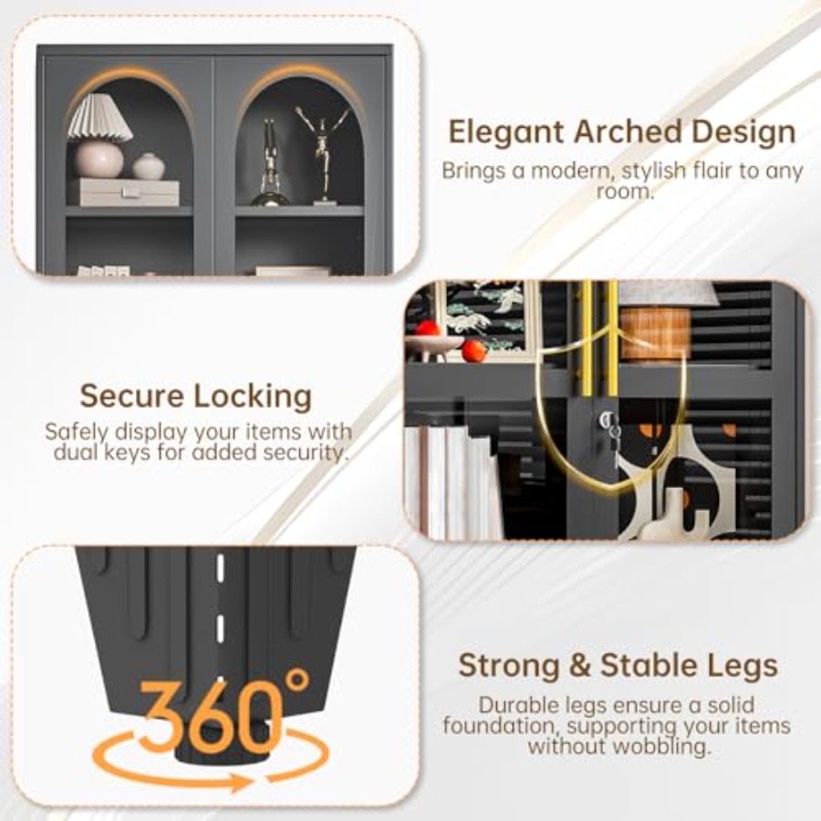 47 H Locking Display Cabinet f - Kitchen ulasan dan harga