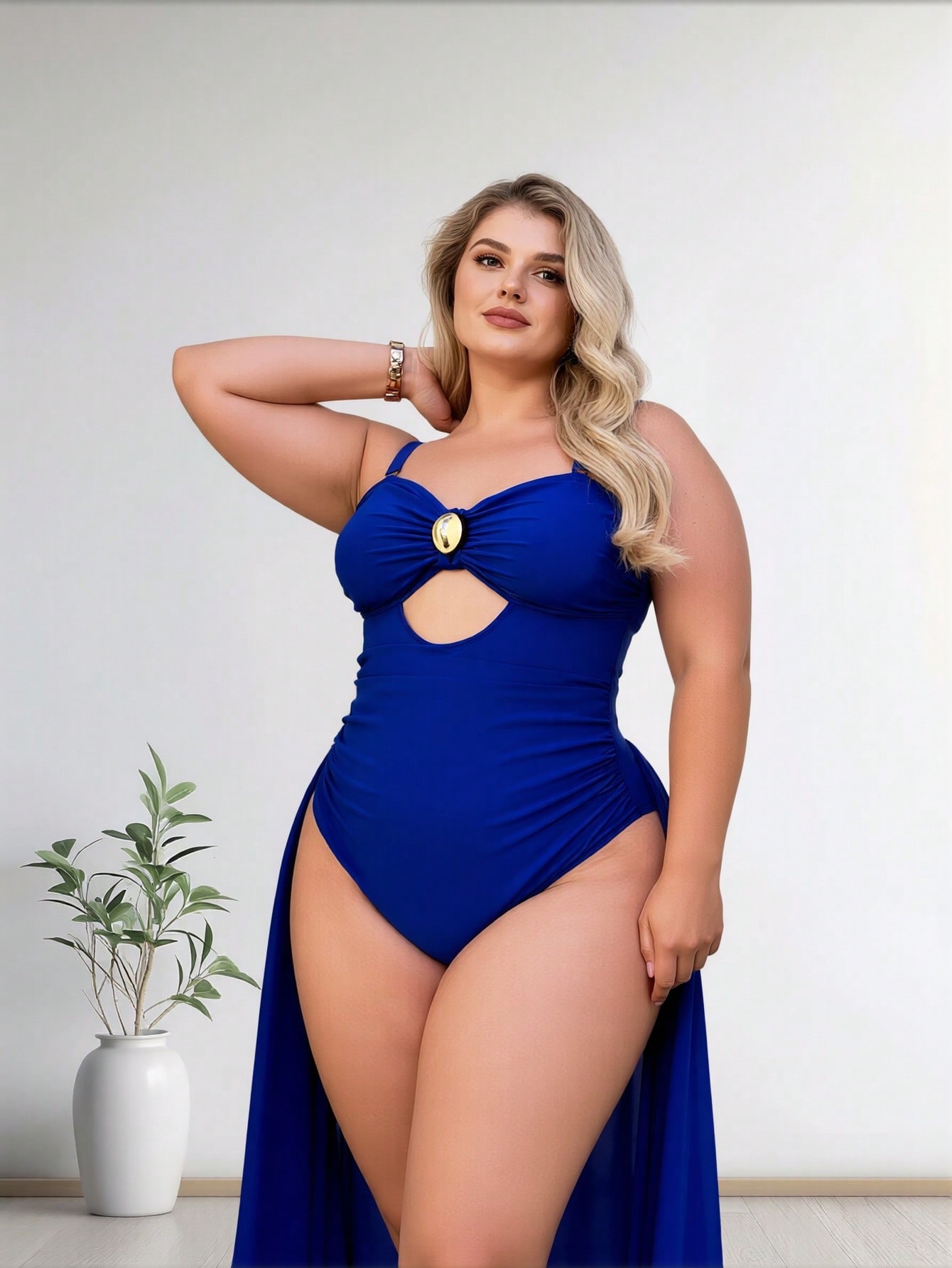 2026 New Plus Size Royal Blue  - Bath ulasan dan harga