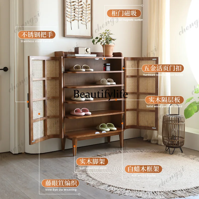 X173 Nordic solid wood shoe ca - Storage & Organization ulasan dan harga