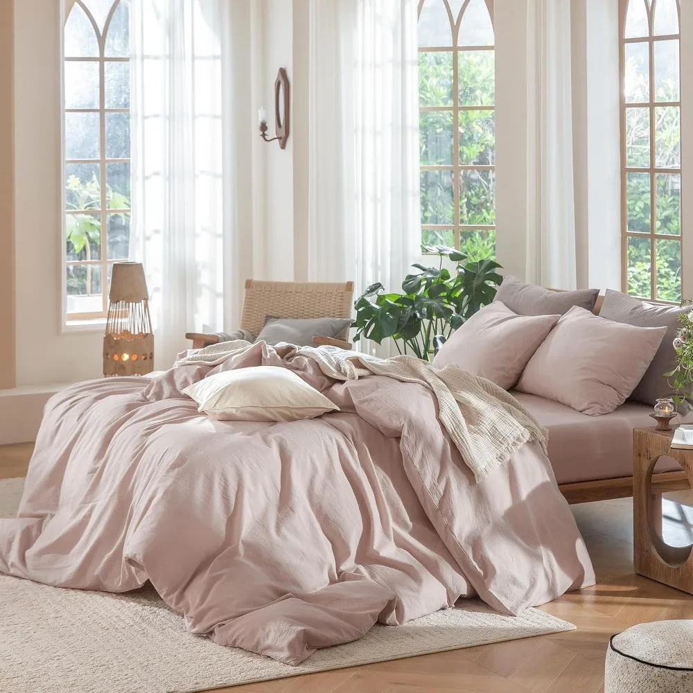 Duvet Cover Set 100% Washed Co - Duvet Cover Sets With Zipper ulasan dan harga